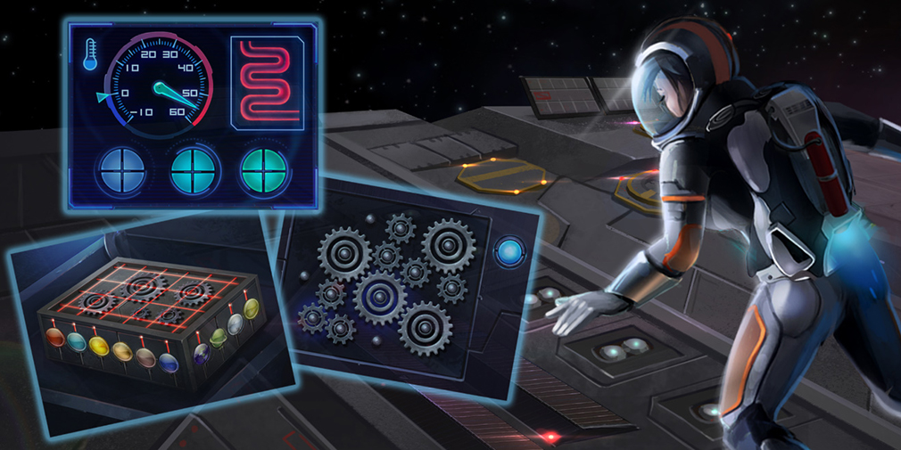 Puzzles inside of Adventure Escape: Space Crisis