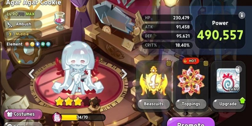 Cookie Run Kingdom: Agar Agar Cookie Toppings and Beascuits guide