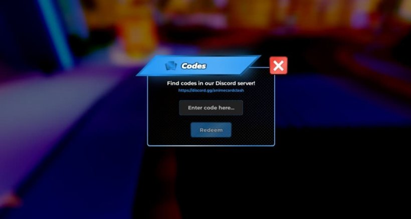 anime card clash codes redemption window