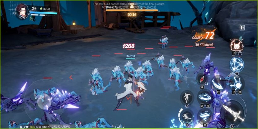 combat against horde of foes