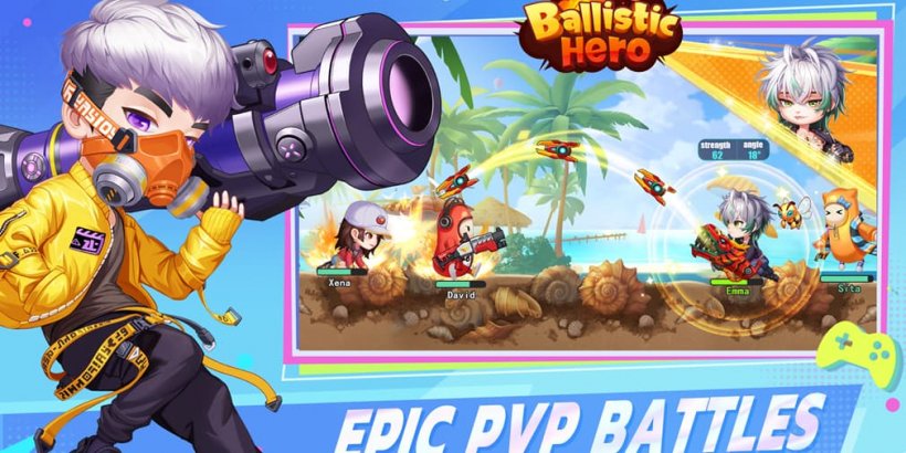 Ballistic Hero VNG brings Worms-like action to an anime-style universe