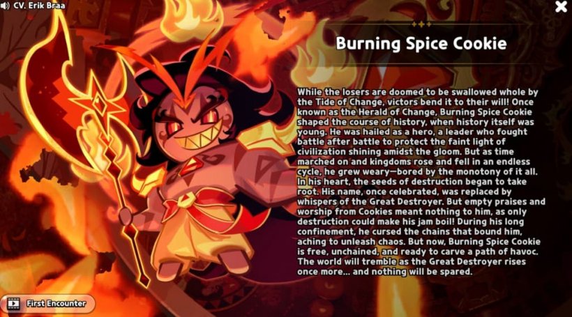 burning spice cookie story