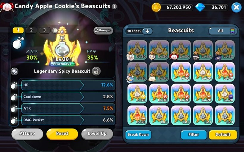 beascuit setup for candy apple cookie