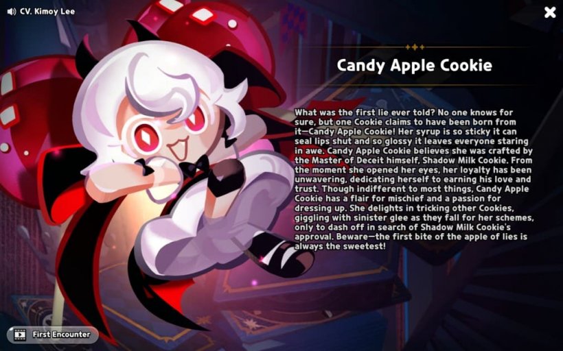 story of candy apple cookie