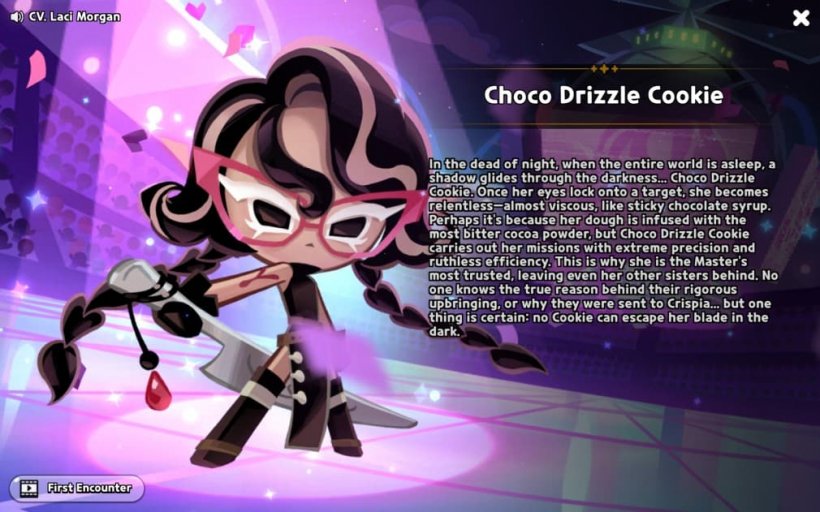 choco drizzle cookie story