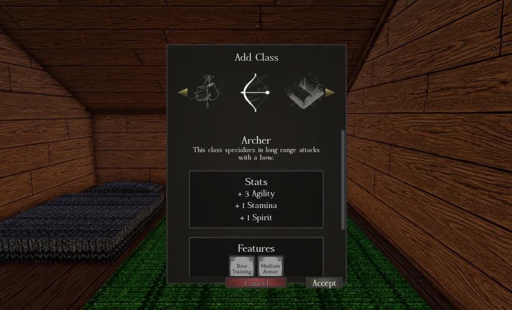 picking a class in rune slayer