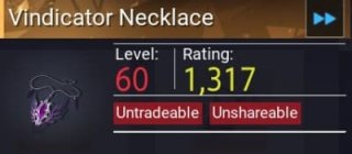 indicator necklace best for warlock