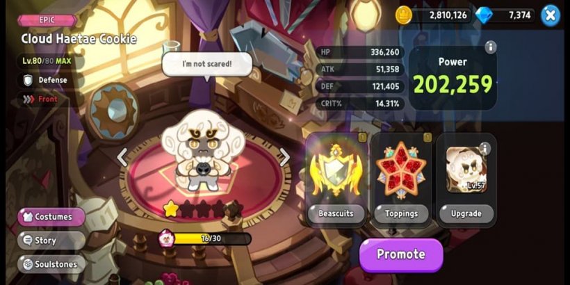 Cookie Run Kingdom: Cloud Haetae Cookie Beascuits and Toppings guide