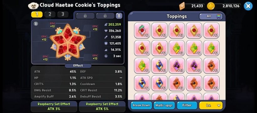 Cloud Haetae Cookie toppings build