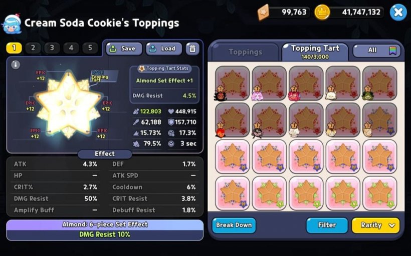 the best dmg resist toppings for cream soda cookie in crk