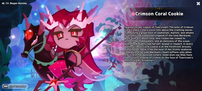 crimson coral cookie story in cookie run kingdom