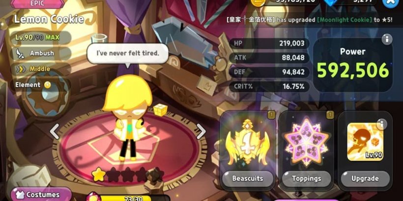 Cookie Run Kingdom: Lemon Cookie Toppings and Beascuits guide