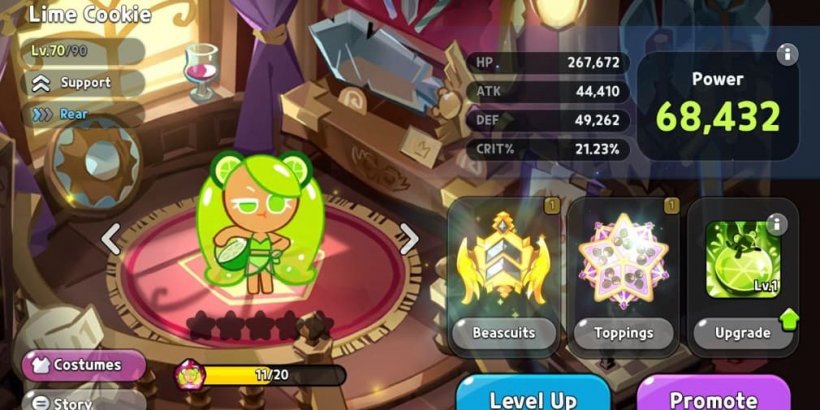 Cookie Run Kingdom: Lime Cookie Toppings and Beascuits guide