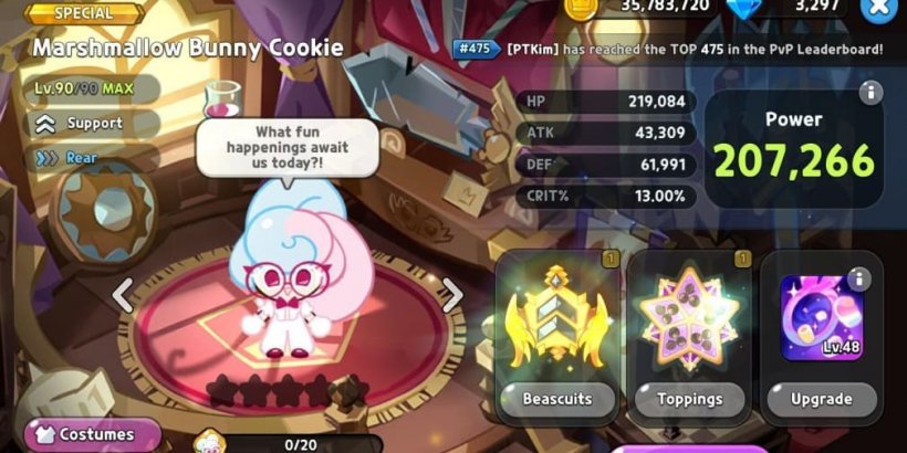 CRK: Marshmallow Bunny Cookie Toppings and Beascuits guide