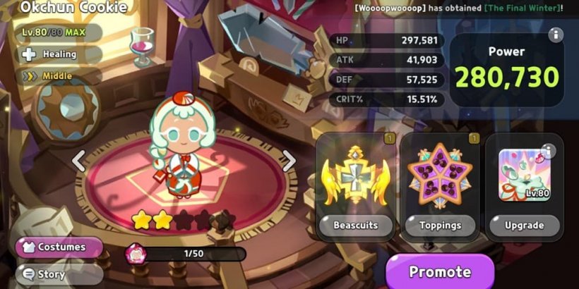 Cookie Run Kingdom: Okchun Cookie Toppings and Beascuits guide