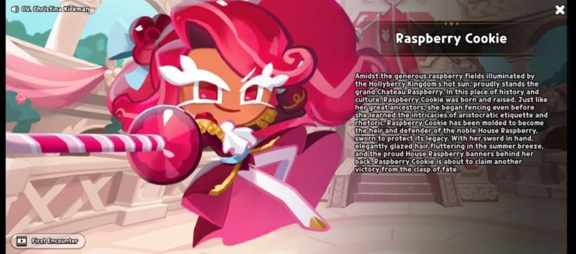 story of raspberry cookie in cookie run kingdom