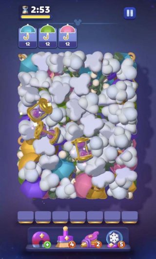 coloured umbrellas hidden under a pile of clouds