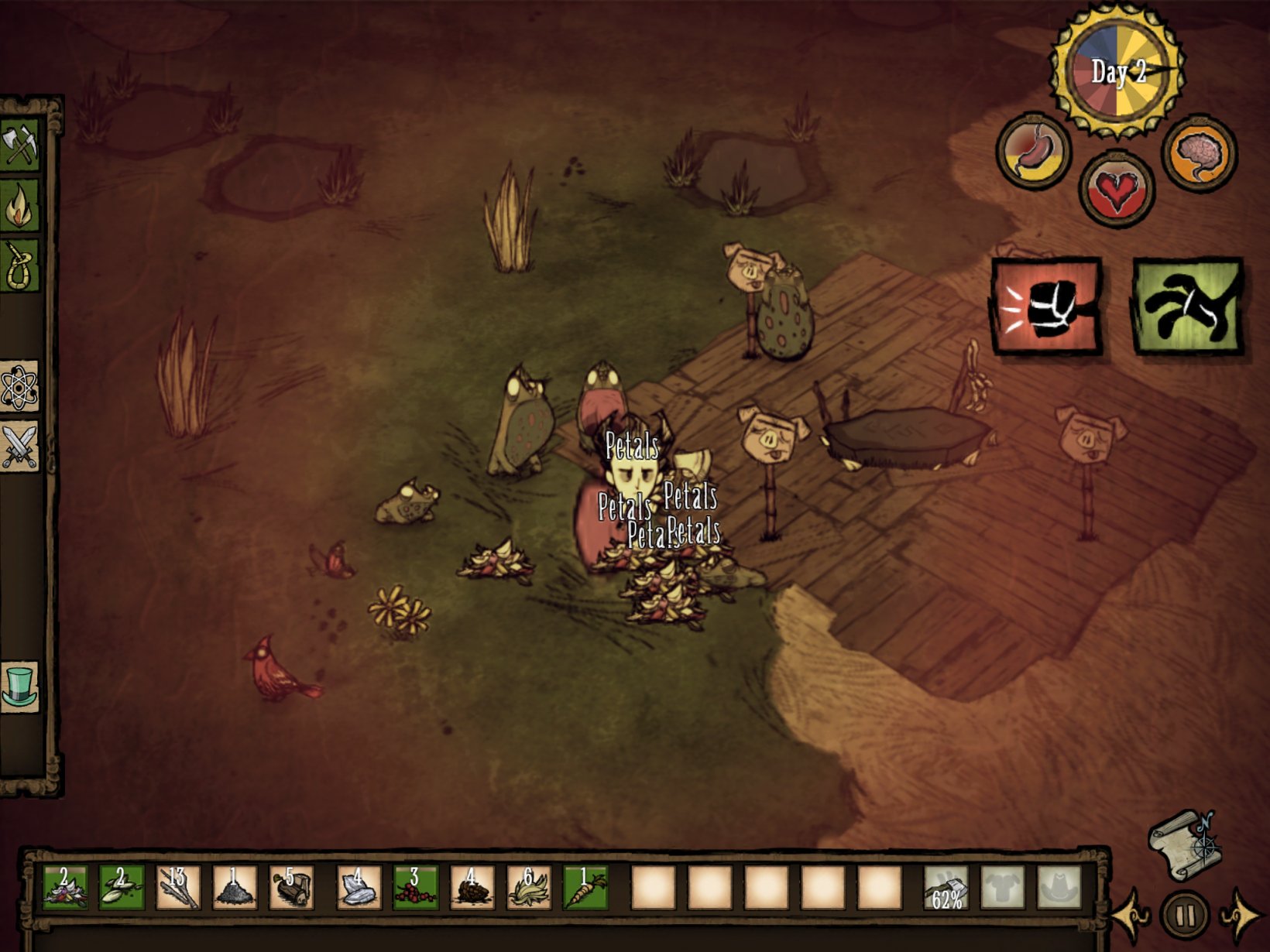 Don't Starve - Get lost, scared, cold, tired, and hungry