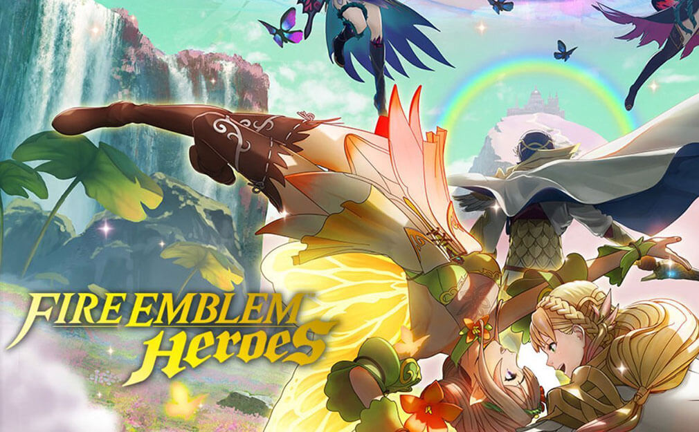 Two Fire Emblem Heroes about to kiss