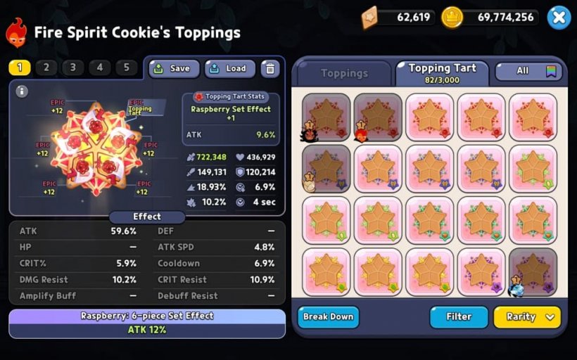 best radiant toppings for fire spirit cookie