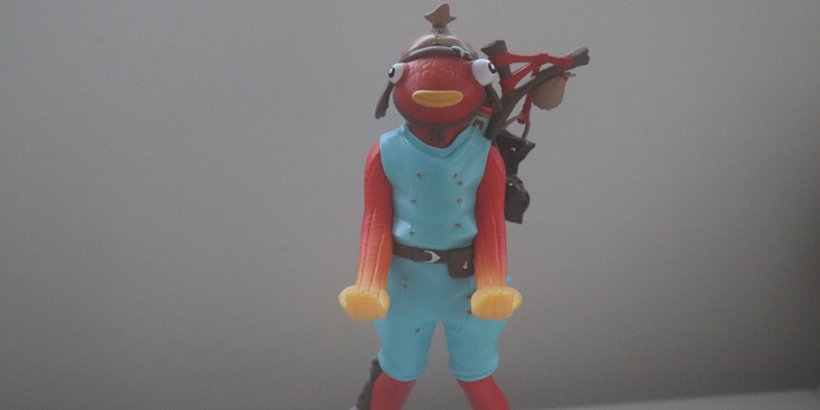 Full view of the Fishsticks Fortnite Phone Holder