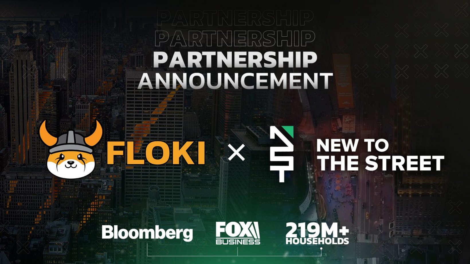 FLOKI and New to The Street team up in media partnership across three-month ad campaign