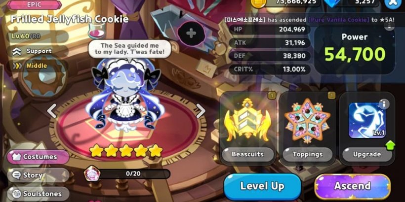 Cookie Run Kingdom: Frilled Jellyfish Cookie Toppings and Beascuits guide