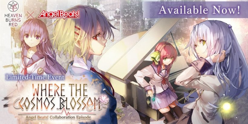 Heaven Burns Red is celebrating its 180-day anniversary with a crossover event with Angel Beats