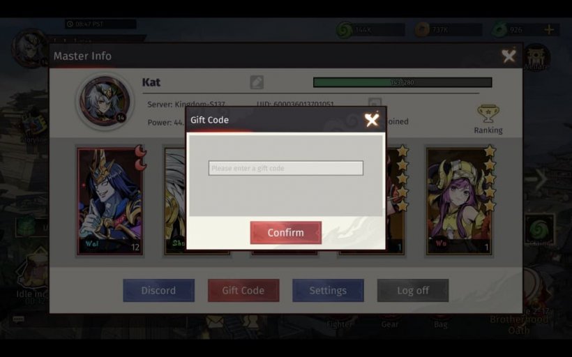 legend of kingdoms code redemption window