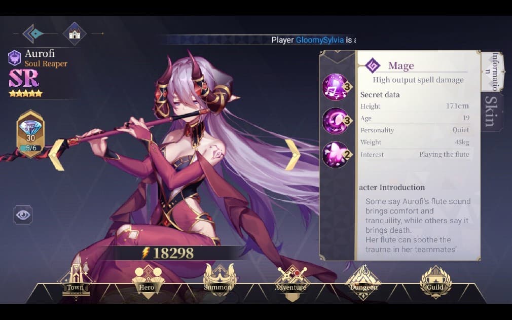 aurofi portrait in maiden academy girl with the flute