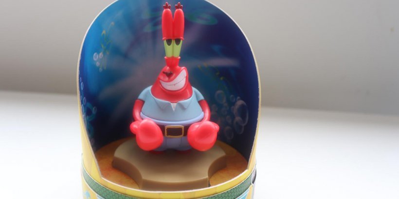 Spongebob: Mr Krabs Mini Cable Guy with the background on the character