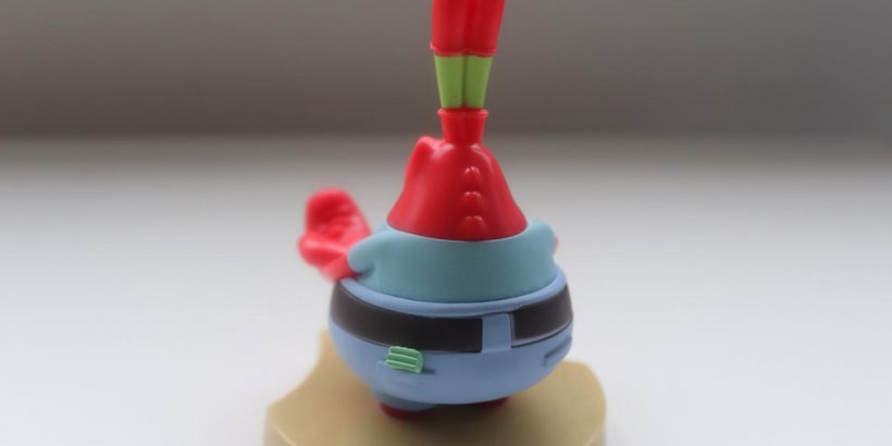 Look at the money in the back pocket of Mr. Krabs