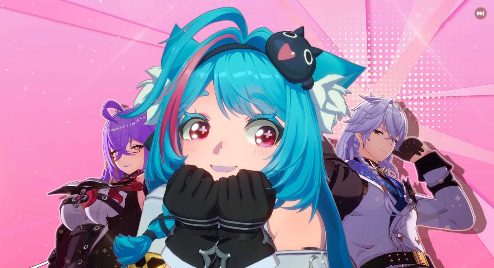 adorable anime characters acting goofy