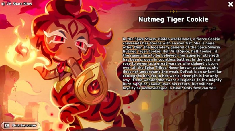 nutmeg tiger cookie story
