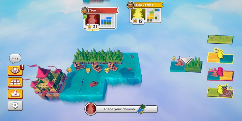 Playing against a bot in Kingdomino