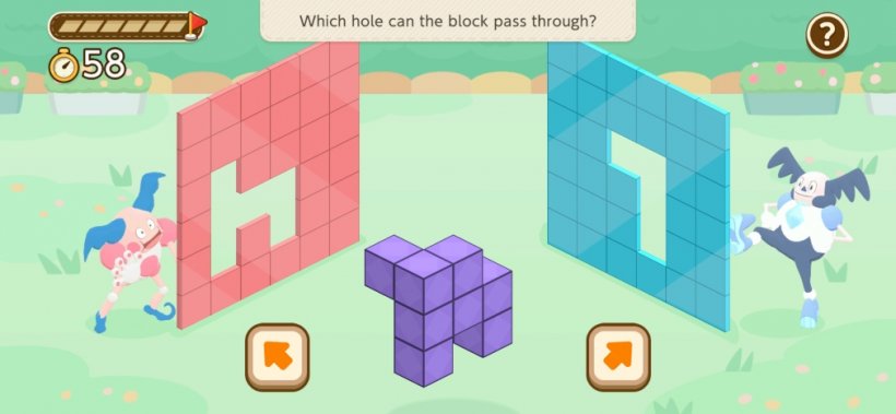 A puzzle in Pokémon Friends featuring two Mr Mime