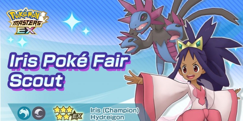 Pokemon Masters Ex's latest update welcomes Champion Iris & Hydreigon to Pasio