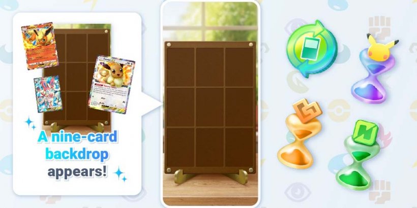 Pokémon TCG Pocket puts Pack Hourglasses and Nine-Card Frame backdrop up for grabs in new Summer Event missions