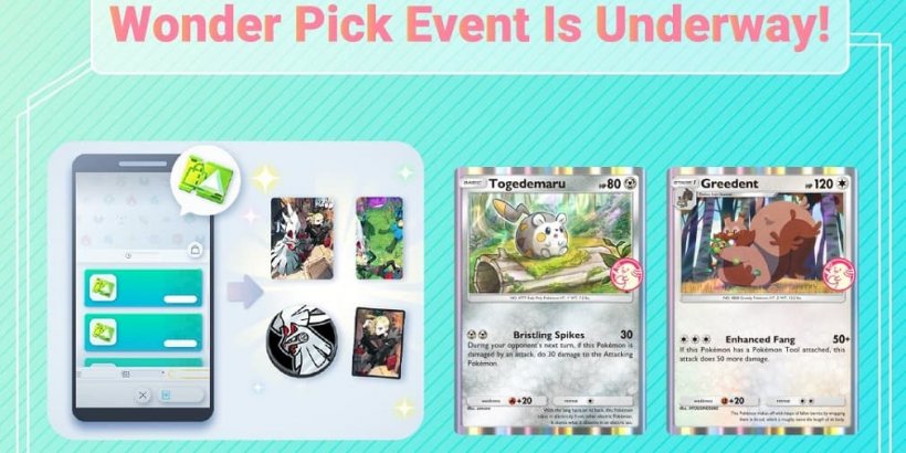 Pokémon TCG Pocket's new Wonder Pick event now live with Togedemaru and Greedent