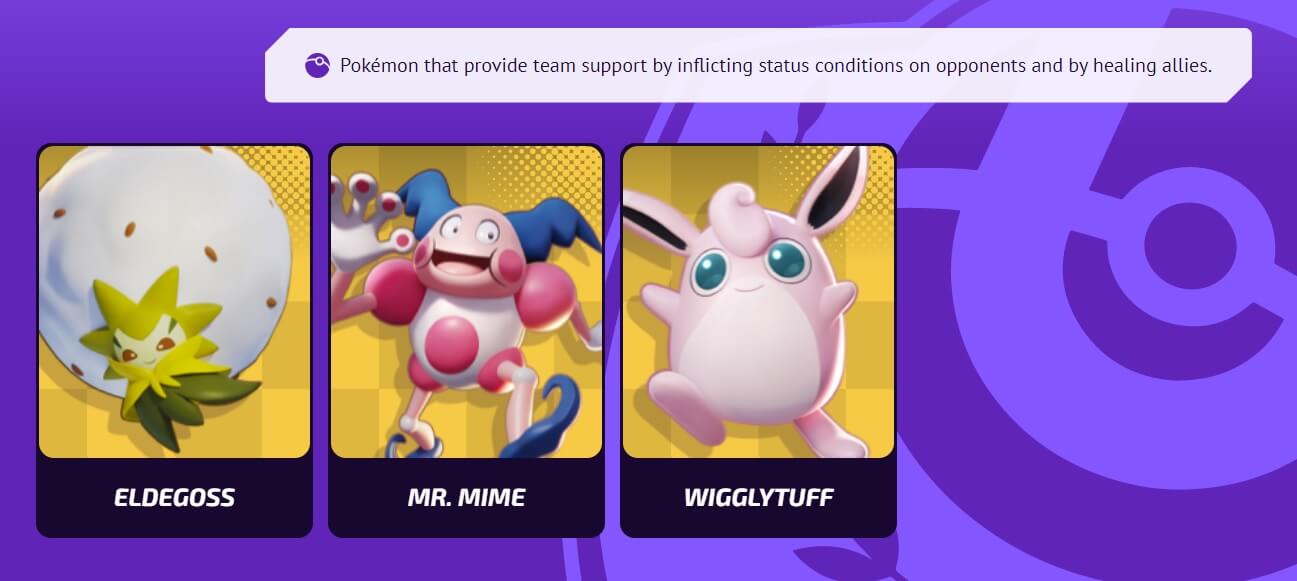 Supporter tier list in Pokemon Unite