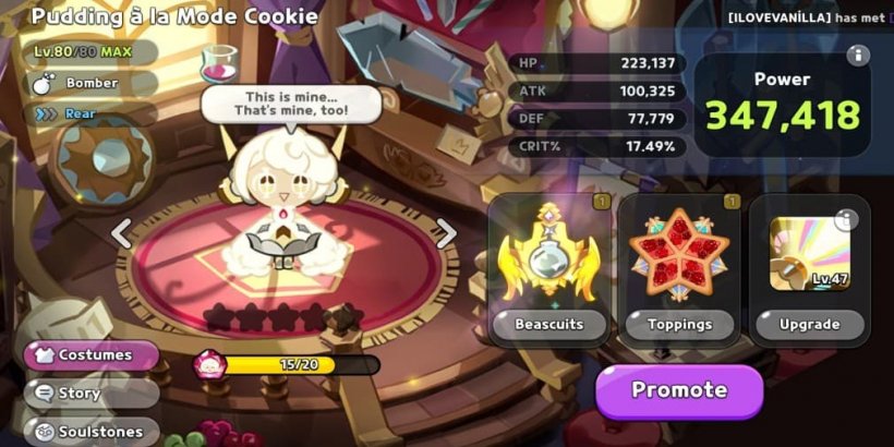 Cookie Run Kingdom: Pudding a la Mode Cookie Toppings and Beascuits guide