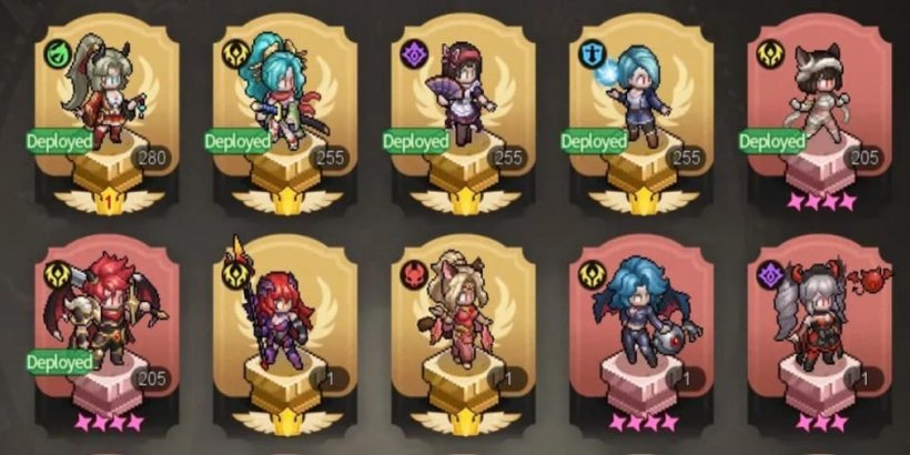 Realms of Pixel best teams - One for each stage of the game