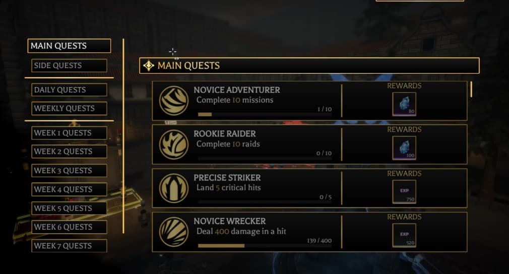 List of main quests in Roblox AoTR