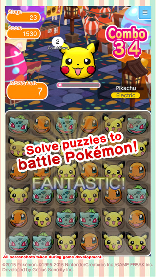 Pokemon Shuffle for iOS and Android is now available in the west too