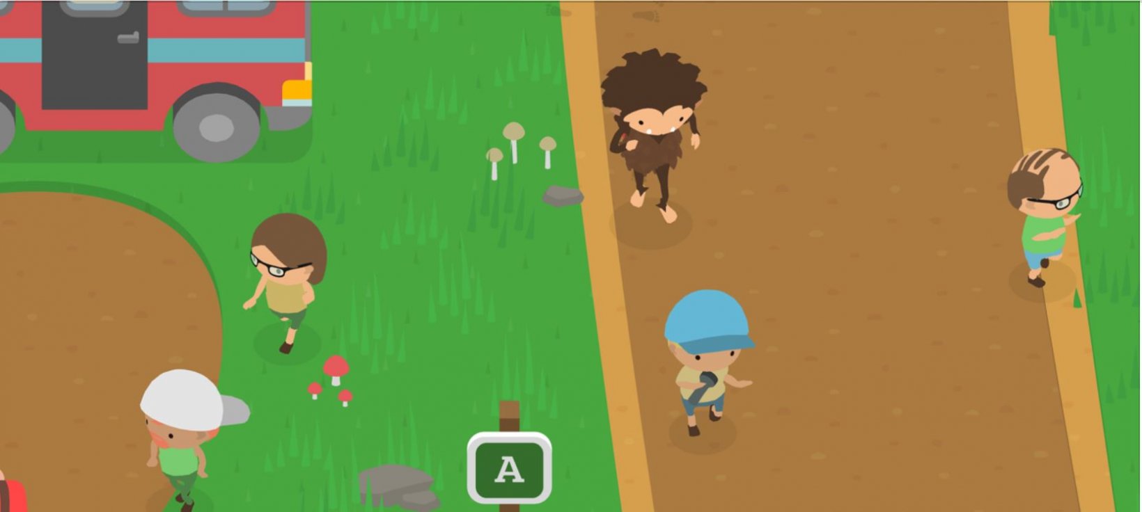 Sneaky Sasquatch: Three things you can use coins on outside the Racoon's shop 