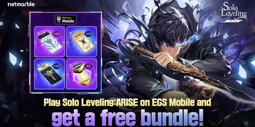 Solo Leveling: Arise releases on the Epic Games Store for mobile