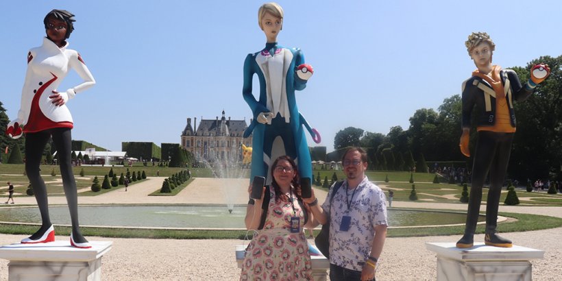 Dann and I by all of the different leaders in Pokemon Go