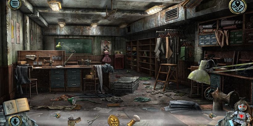 Derelict sewing room