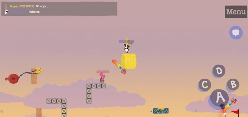 Rooftop level in party mode